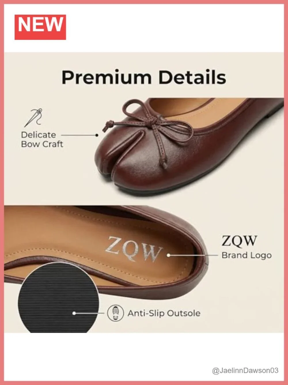 Tabi Split Toe Wide Width Ballet Flats Bow Decor Wrinkled Metallic Lightweight